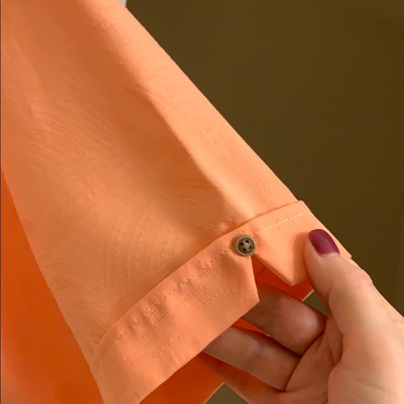 Men’s Peach Button Down Shirt - Picture 2 of 4